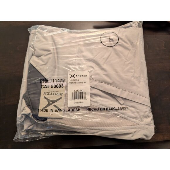 Arctix Womens Essential Insulated Cold Weather Bib Overall Lt. Gray L 12-14 NWT - Picture 12 of 12